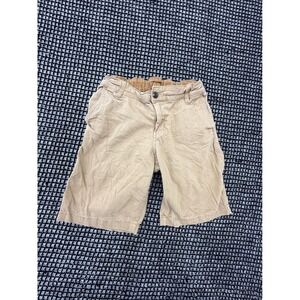 Thereabouts Chino Shorts Boys Size 18 Tan Excellent Adjustable Waist Stretch